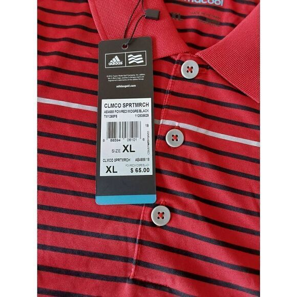Adidas Mens Golf Polo Sz XL Clariant promo New - Picture 8 of 10
